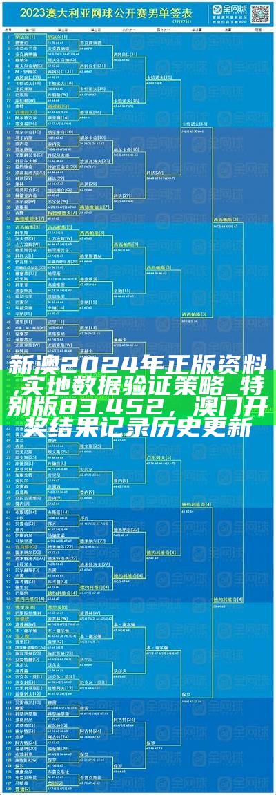 新澳2024年正版资料,实地数据验证策略_特别版83.452，澳门开奖结果记录历史更新